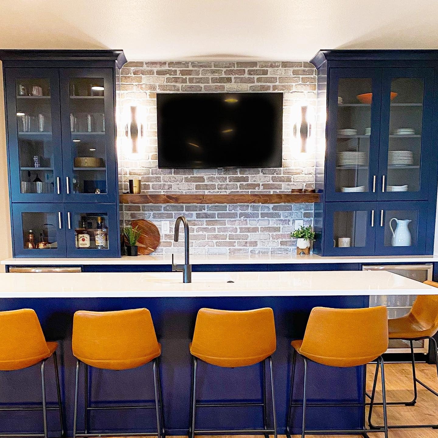 Integrate Entertainment with a Floating Shelf and TV