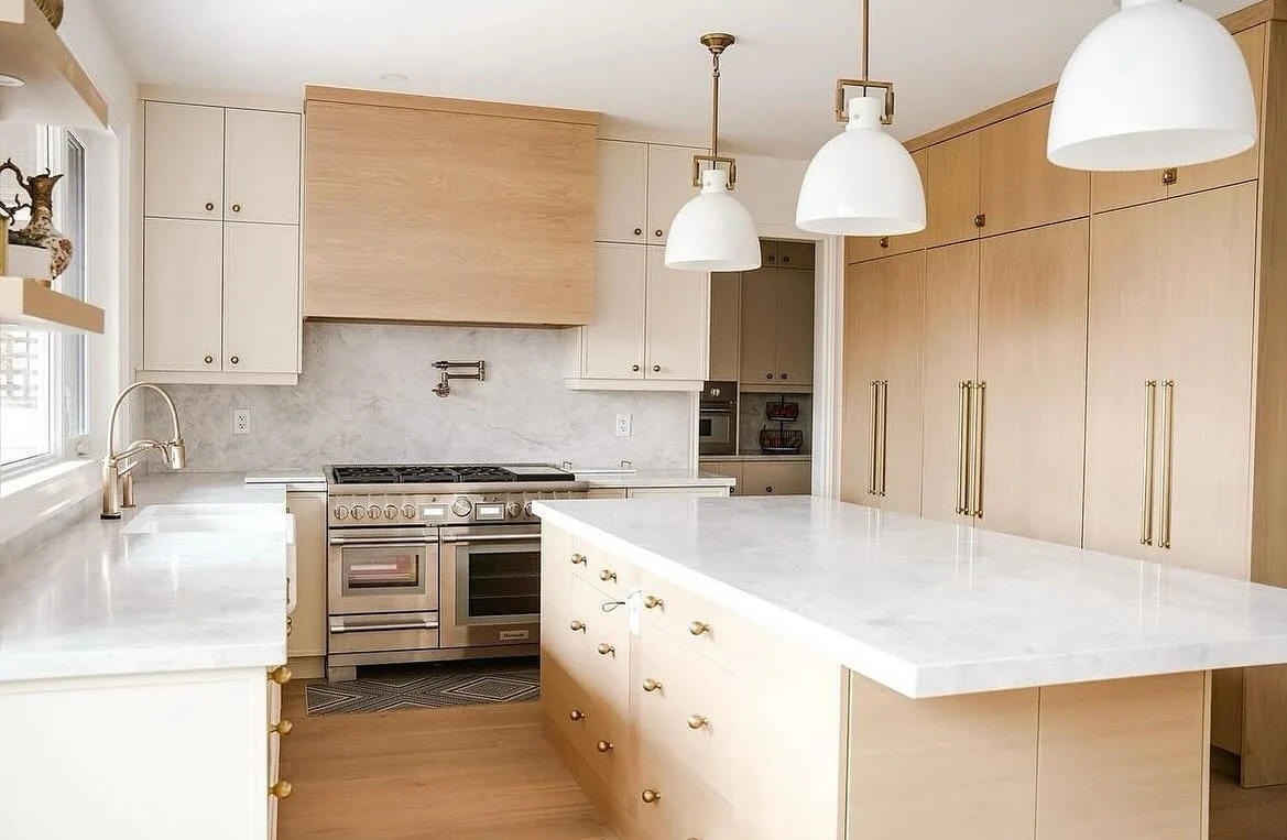 Tall Wood Cabinetry Creates a Seamless Wall of Warm Storage