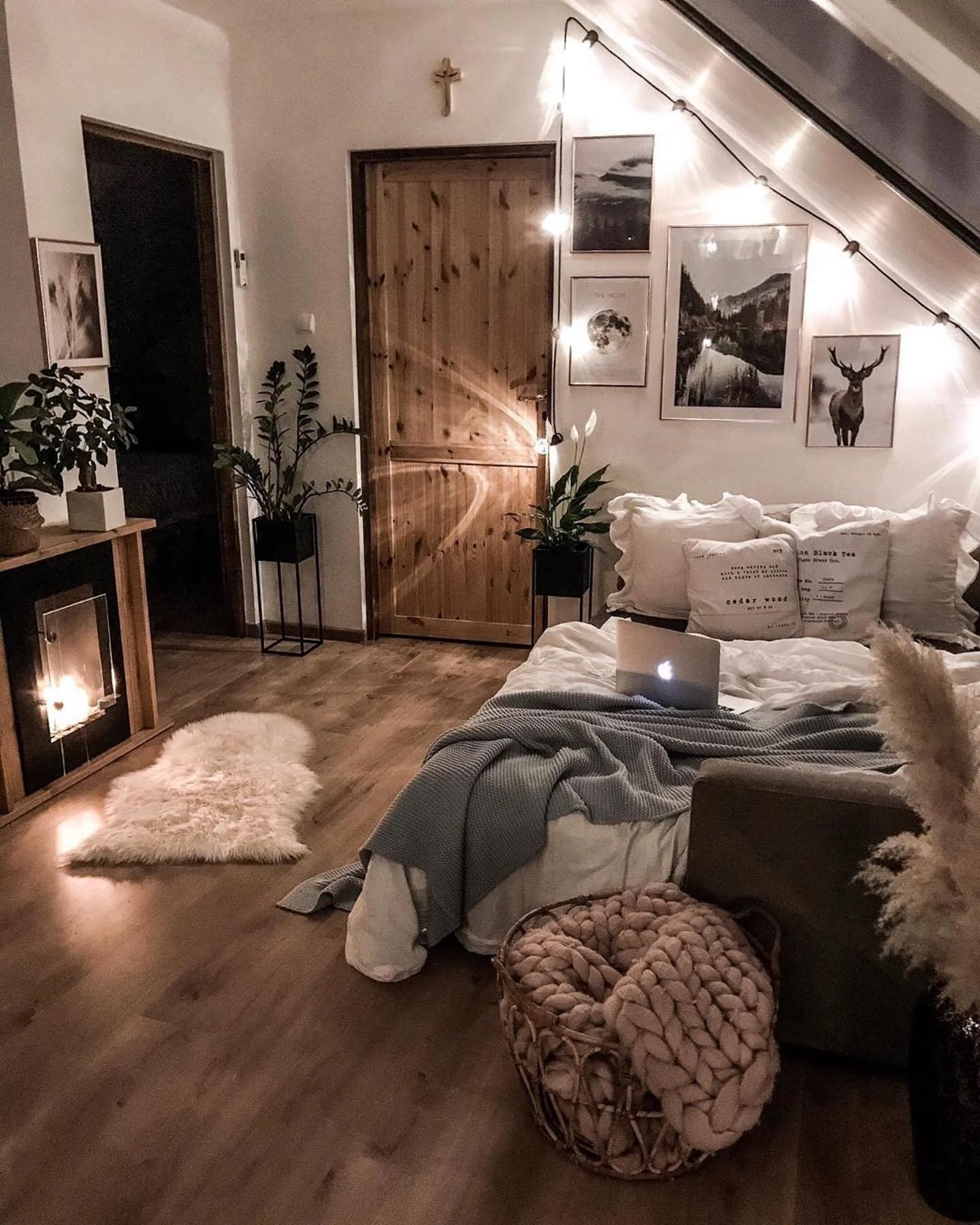 Gallery Wall Adds Depth Above the Bed