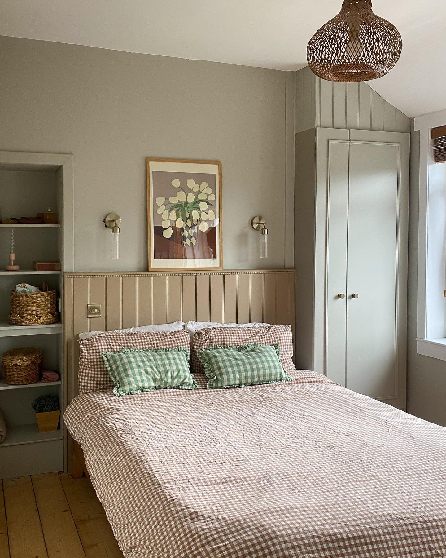 Layer Cozy Patterns with Gingham Bedding